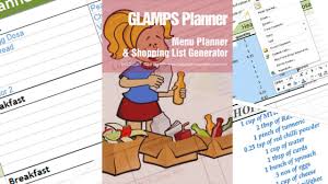 Glamps Meal Planner And Shopping List Generator Menu Planners Meal Planner Weekly Meal Planner