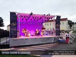Tipton Sound Lighting Indianapolis Portable Stage Rental Sound Equipment Rental