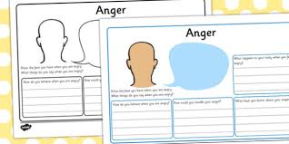 anger worksheet teacher made