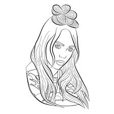 Use this colouring page of a chinese dragon for younger learners when teaching them about chinese new year. Coloring Pages Billie Eilish Print Out Talented Singer