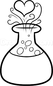 Love Potion Bottle Drawing Sketch Coloring Page Bottle Drawing Drawings Potion Bottle