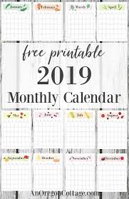 Free 2021 monthly calendar template service. Free Printable Monthly Calendar Seasonal Fruits And Vegetables In Fun Colors 2019 Monthly Calendar Printable Free Printable Calendar Monthly Monthly Calendar