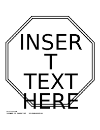 Most of us have gone through the process of signing in and signing out when we attend events. Octagon Personalized Traffic Sign Template Education World