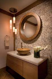 Bu brown trim adds a lot of character and visual interest. Vessel Sink Ideas Houzz