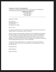 cosmetologist cover letter for resume