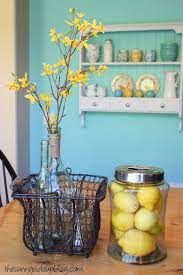 More Spring Decor The Sunny Side Up Blog Yellow Kitchen Decor Turquoise Kitchen Decor Turquoise Kitchen