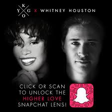 Celebrate Whitney's birthday with the custom “Higher Love” Snapchat Lens!  Get in
