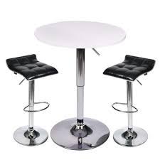 Get free shipping on qualified white dining room sets or buy online pick up in store today in the furniture department. Buy 3 Piece Pub Table Set Round Table And 2 Piece Bar Stools Kitchen Dining Furniture Set Black Barstool White Pub Table In Cheap Price On Alibaba Com