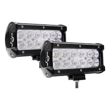 Mictuning Cree Led Light Bar 2pcs 6 5inch 36w Flood Led Pods 2520lm Off Road Driving Fog Lights For Jeep Rzr Atv Utv Suv Truck Boat Best Test Lifegenmon Si
