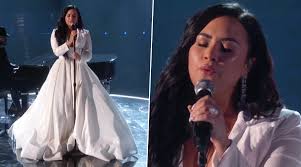 Demi lovato is back and better than ever, y'all. Hollywood News Grammys 2020 Demi Lovato Gets Standing Ovation For Performing Her New Song Anyone Watch Video Latestly