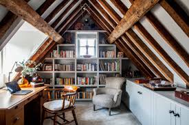 This loft is used for living and working from home, but was feeling bare and neglected. Attic Office Houzz