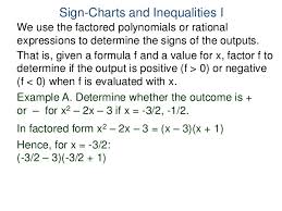 1 2 Review On Algebra 2 Sign Charts And Inequalities