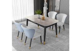 This artisan made dining table will be the showcase of your home. Nordic Small Apartment Extendable Ceramic Dining Table Modern Minimalist Style
