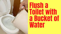 Flush a Toilet with a Bucket of Water | Basic Life Skills