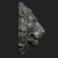 Lion Head Sculpture 3d Print Model Sculpture Lion Head Sculptures