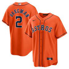 Alex Bregman Houston Astros Nike Alternate Replica Player Name Jersey -  Orange - Walmart.com
