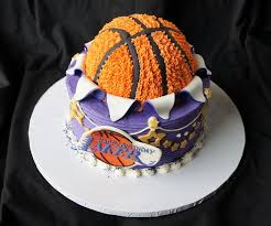 Find and save ideas about basketball cakes on pinterest. 38 Lakers Cakes Ideas Basketball Cake Lakers Basketball Birthday