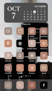 Luxury Black Brown Aesthetic 224 Iphone Ios 14 App Icons Etsy In 2020 App Icon Homescreen Printable Calendar Template