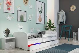 Kinderbett fagus buche massiv geolt. Bjird Kinderbett Weiss 140x70 160x80 180x80 Inklusive Schublade Und Verstellbaren Rausfallschutz Online Kaufen Otto