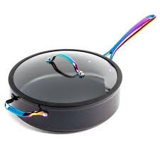 Thyme And Table 5qt Saute Nonstick Ceramic Rainbow Electroplated Reviews 2021