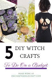 This fun diy costume is like a cross between a witch and a scarecrow. 5 Diy Witch Crafts On A Budget Witch Diy Magic Crafts Witchcraft Diy