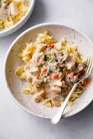 Fluffy, homemade dumplings in the most flavorful chicken soup. Easy Chicken A La King From Scratch The Dinner Bell