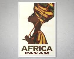 Air France Afrique Vintage Travel Poster Affiche Papier Etsy Travel Posters Vintage Travel Posters Vintage Poster Art
