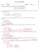 Number of complete waves passing a point. Wave Speed Worksheets Teaching Resources Teachers Pay Teachers