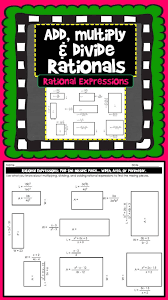 Simplifying Rational Expressions Worksheet Activity Rational Expressions Expressions Activities Simplifying Rational Expressions