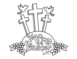 Dltk's crafts for kids easter coloring pages and tracer pages. Printable Christian Happy Easter Coloring Page