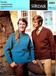 This cardigan knitting pattern uses dk weight cotton yarn for most of the design and novelty yarns for the trim. Free Vintage Knitting Pattern Men S Late 60s Sweaters Sirdar 5084 Vintage Knitting Pattern Archive