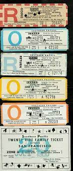 1980 S Sp Caltrans Caltrain Tickets Menlo Ticket Francisco