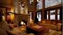 Romantic Log Cabin Fireplace