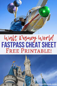 Disney Fast Pass 2020 Ultimate Guide Free Printable Cheat