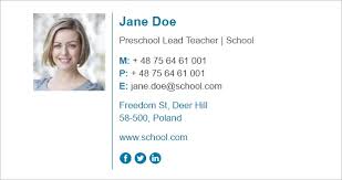 In just ten steps or less, you can create a professional email signature and add it to the. Email Signature For Teachers Tips On How To Design A Good Signature