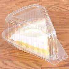 Polar Pak 5 Medium Dome Clear Hinged Slice Container 20 Pack Cake Slice Kitchen Jars Storage Disposable Food Containers