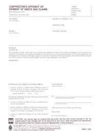 Aia document g— should not be used to change the contract sum or contract time. Contractor Affidavit Form Fill Online Printable Fillable Blank Pdffiller