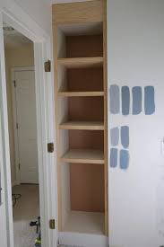 Whet your appetite for building with this simple project that you can find for free on her site. Diy Built In Bathroom Shelves And Cabinet Angela Marie Made