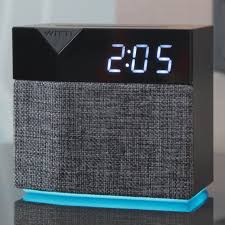 The alarm can wake you up with a customizable tone or your own music. Spotify Alarm Clock With Changeable Faceplate Beddi Style Witti Store