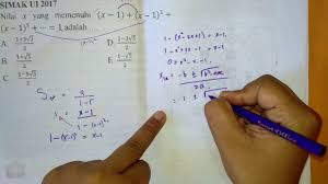 Maybe you would like to learn more about one of these? Pembahasan Matematika Simak Ui 2017 Masnurul