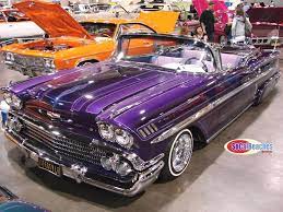 Custom Classic Car And Low Riders Showcased In San Diego Car Show Custom Classic Cars Chevy Classic 1955 Chevy