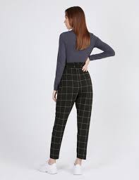 Beau pantalon gris à carreaux. Pantalon Ville A Carreaux Noir Et Blanc Jennyfer