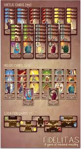 Fidelitas A Card Game Of Medieval Meddling For 2 4 Players Game Card Design Card Games Game Design