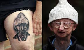 Maybe you would like to learn more about one of these? Superfan Gets 12 Inch Tattoo Of 71 Year Old Disabled Mugging Victim Daily Mail Online