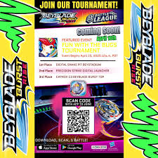 Welcome here, my dear friends. Fun With The Bugs On Twitter Hasbro Hooked Us Up With Our Own Beyblade Burst Mobile App Tournament Make Sure To Scan Our Code And Be Ready To Start Battling On April