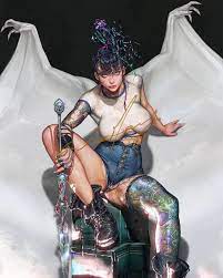 Hajime Sorayama Sexy Robot Silver Naked Beauty Robot Nude - Etsy 日本