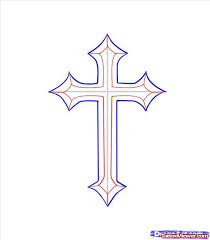Check spelling or type a new query. Attractive Outline Cross Tattoo Design