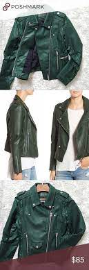 Blanknyc Easy Rider Green Faux Leather Jacket Green Faux Leather Jacket Faux Leather Jackets Leather Jacket