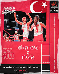 A milli kadın voleybol takımı 2020 olimpiyat oyunları'nda güney kore türkiye voleybol maçı ile yarı final biletini almak için sahada olacak. 19 Haziran 2021 Guney Kore Turkiye Maci Uludag Sozluk