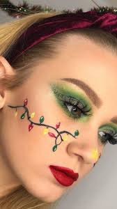 Quirky Christmas Inspired Makeup Ideas To Feel The Holiday Spirit Christmas Makeup Look Christmas Makeup Christmas Eye Makeup